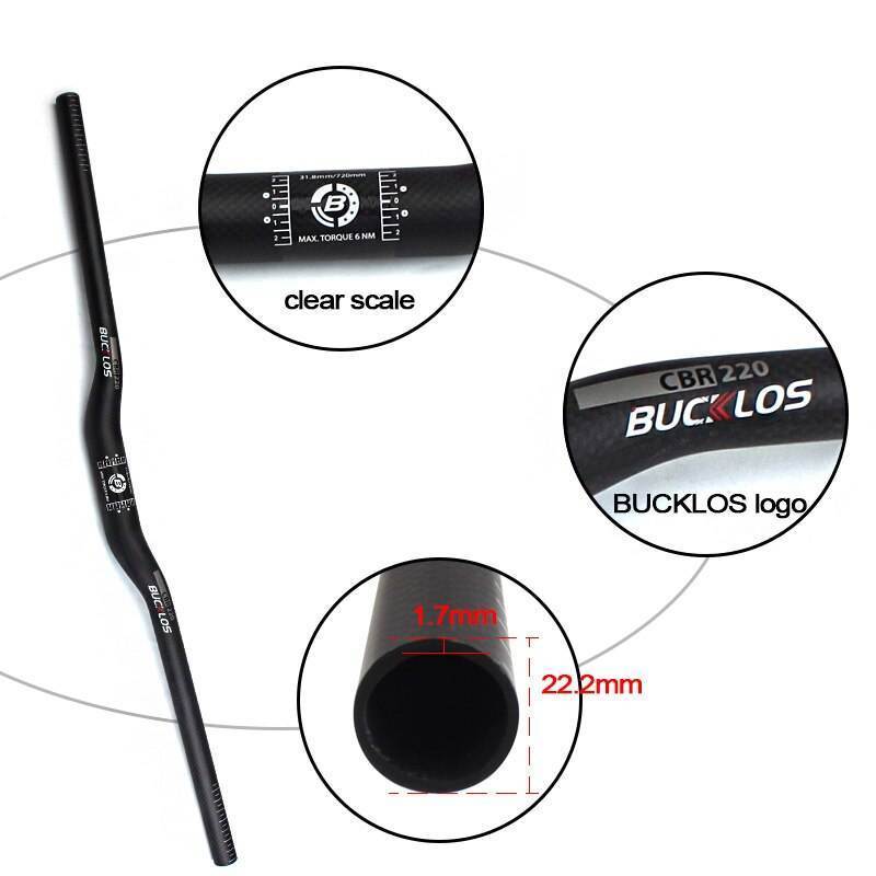 BUCKLOS OEM/ODM Guidon Vtt 31.8mm Ultralight Aluminum Alloy Cycle Riser Bike Handle Bar Bicycle Parts Handlebar