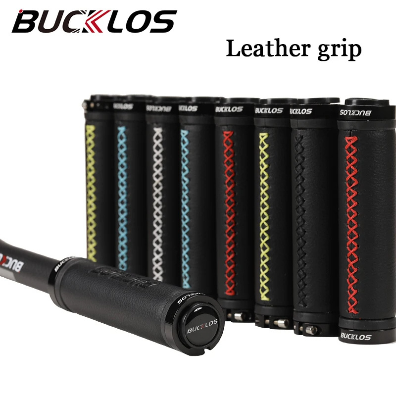 OEM/ODM BUCKLOS Mountain Bike Grips Leather Lock on Ultralight Mtb Handle Bar Grip Bicycle Handlebar Grips