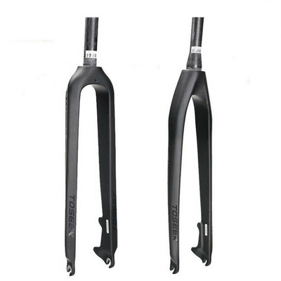 Mountain bicycle  26/27.5/29er Full Carbon Fiber Forks MTB Bike Tapered Fork Rigid Straight Disc Brake Bike Fork