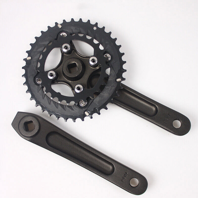 High quality Bike Crankset 26/38T Chain ring Double Speed 104BCD aluminum alloy MTB Bike Crank 170mm Mountain Bike Crankset