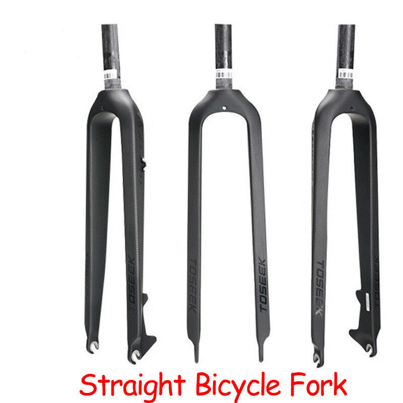 Mountain bicycle  26/27.5/29er Full Carbon Fiber Forks MTB Bike Tapered Fork Rigid Straight Disc Brake Bike Fork