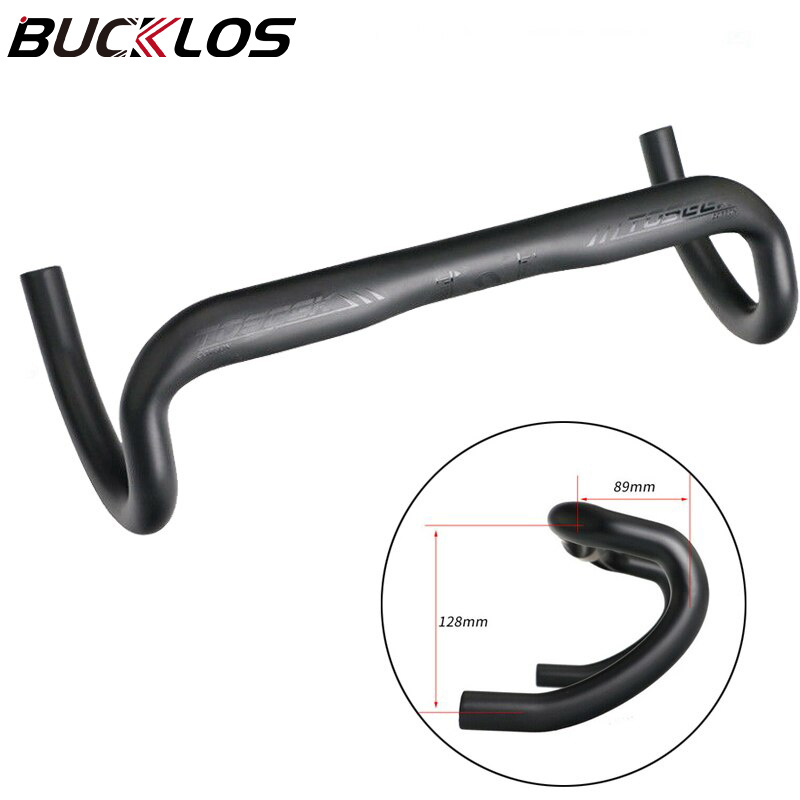 BUCKLOS OEM/ODM Guidon Vtt 31.8mm Bicycle Parts Drop Handle Bar 400/420/440mm Carbon Fiber Mtb Rode Bike Cycle Handlebar