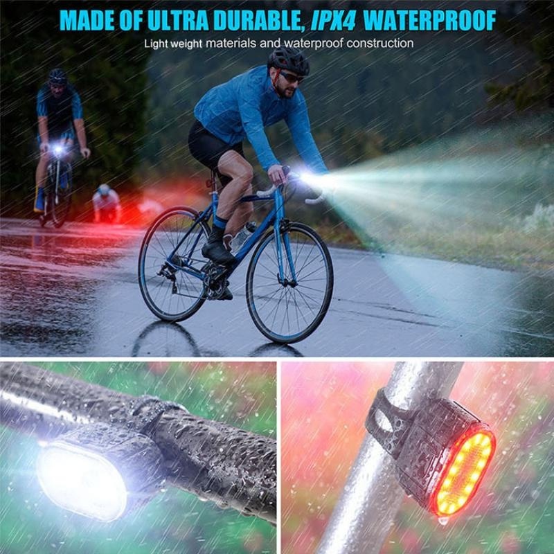 OEM/ODM BUCKLOS Bike Light Waterproof LED USB Rechargeable Bicycle Front Rear Lights Headlight CyclingTaillight Bicycle Lamps