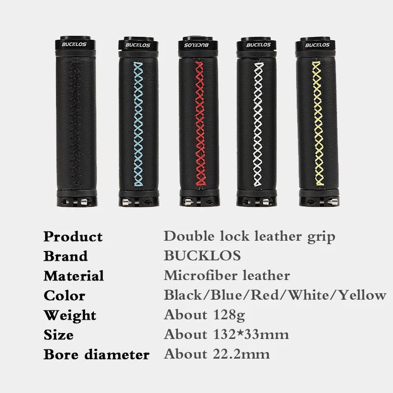 OEM/ODM BUCKLOS Mountain Bike Grips Leather Lock on Ultralight Mtb Handle Bar Grip Bicycle Handlebar Grips