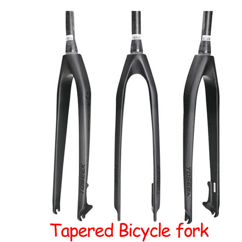 Mountain bicycle  26/27.5/29er Full Carbon Fiber Forks MTB Bike Tapered Fork Rigid Straight Disc Brake Bike Fork