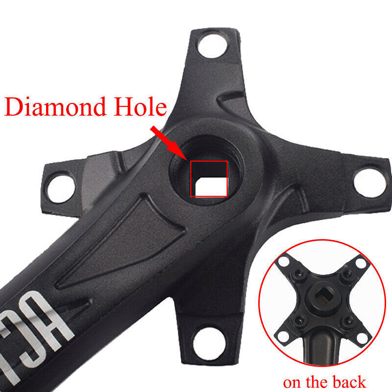 High quality Bike Crankset 26/38T Chain ring Double Speed 104BCD aluminum alloy MTB Bike Crank 170mm Mountain Bike Crankset