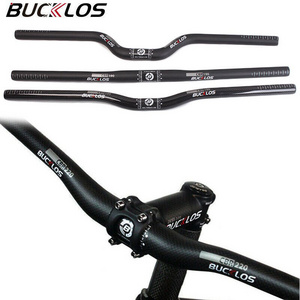 OEM/ODM BUCKLOS Guidon Vtt 25.4mm*540/580mm Riser/flat Mountain Bike Handle Bar Mtb Bicycle Parts Carbon Fiber Road Handlebars