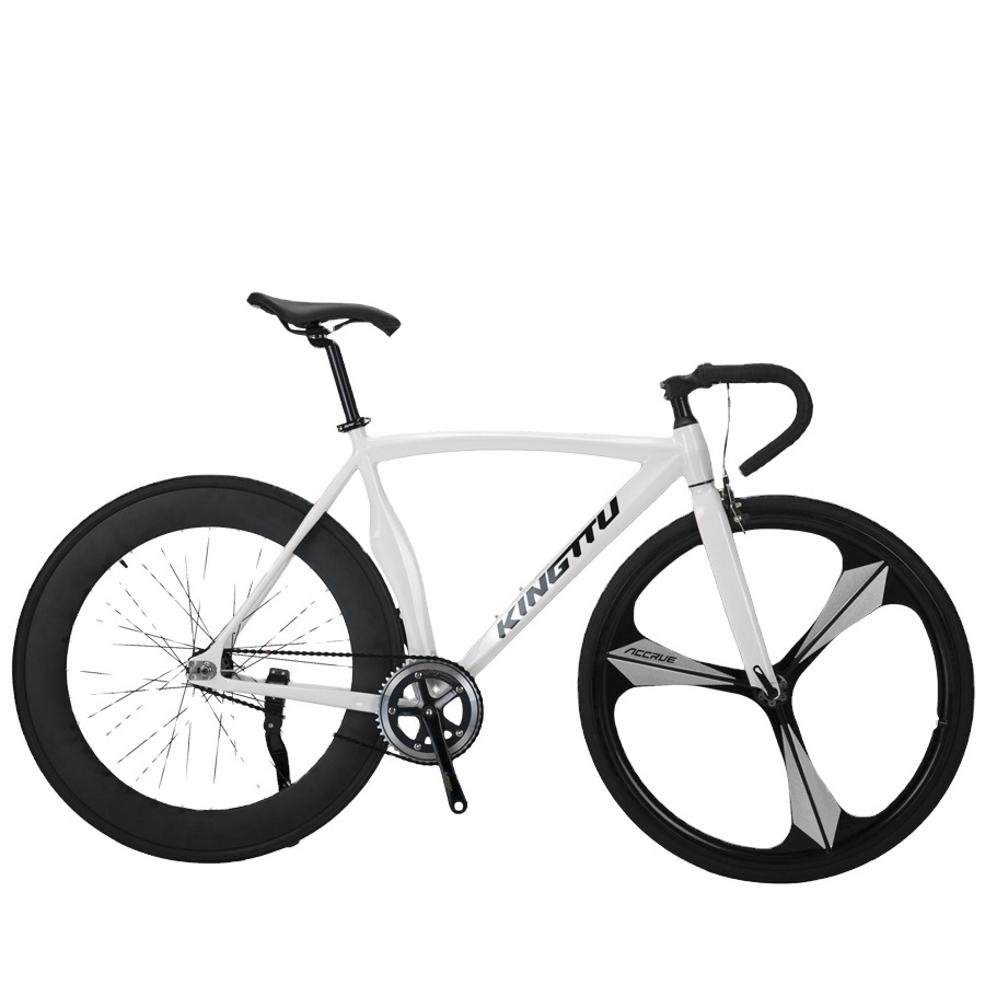 new arrival !black and white customize 700c single speed cheap fixed gear bike for sale