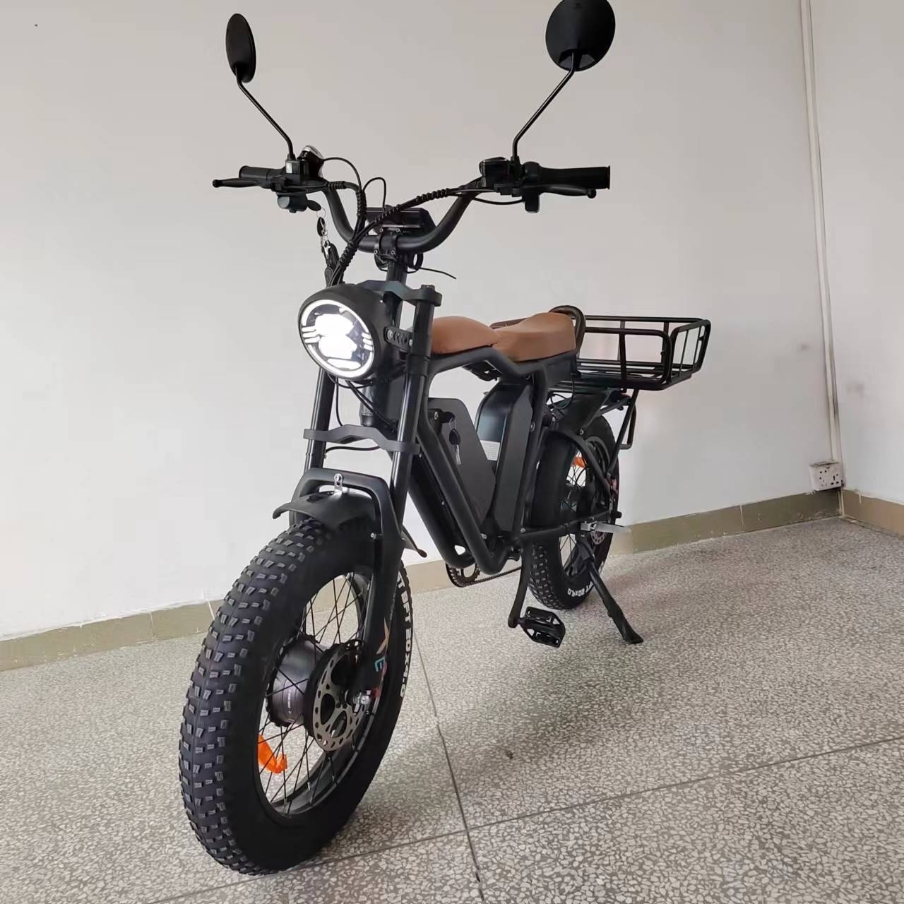 Cargo Fat Bike Electric Dual Motor 2000W 44 Ah 48v 55kmh Full Suspension Oil Brake long range  Fast Delivery ELECTRIC CARGO BIKE