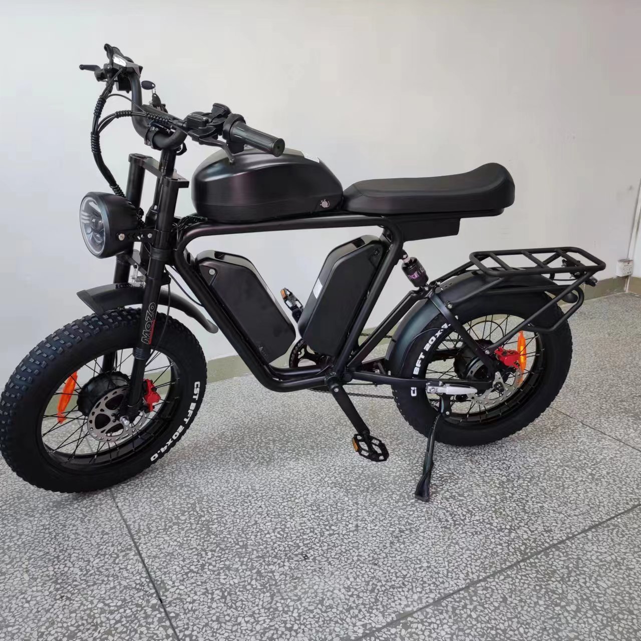 20 Inch Dual Motor Three Battery 52V  MTB 1000W*2 70Ah  Fat Tire Full Suspension Off Road Ebike