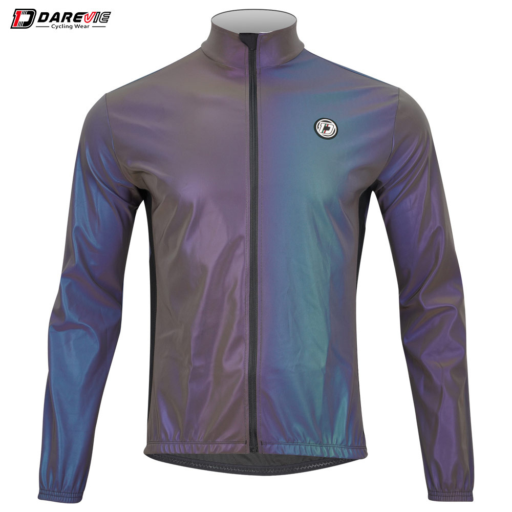 Darevie Rainbow jacket Cycling Wear Jacket Bicycle Racing Clothes Custom Reflective Cycling Bike Jacket