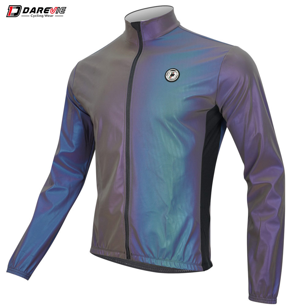 Darevie DVJ139 Rainbow jacket Cycling Wear Jacket Bicycle Racing Clothes Custom Reflective Cycling BikeJacket