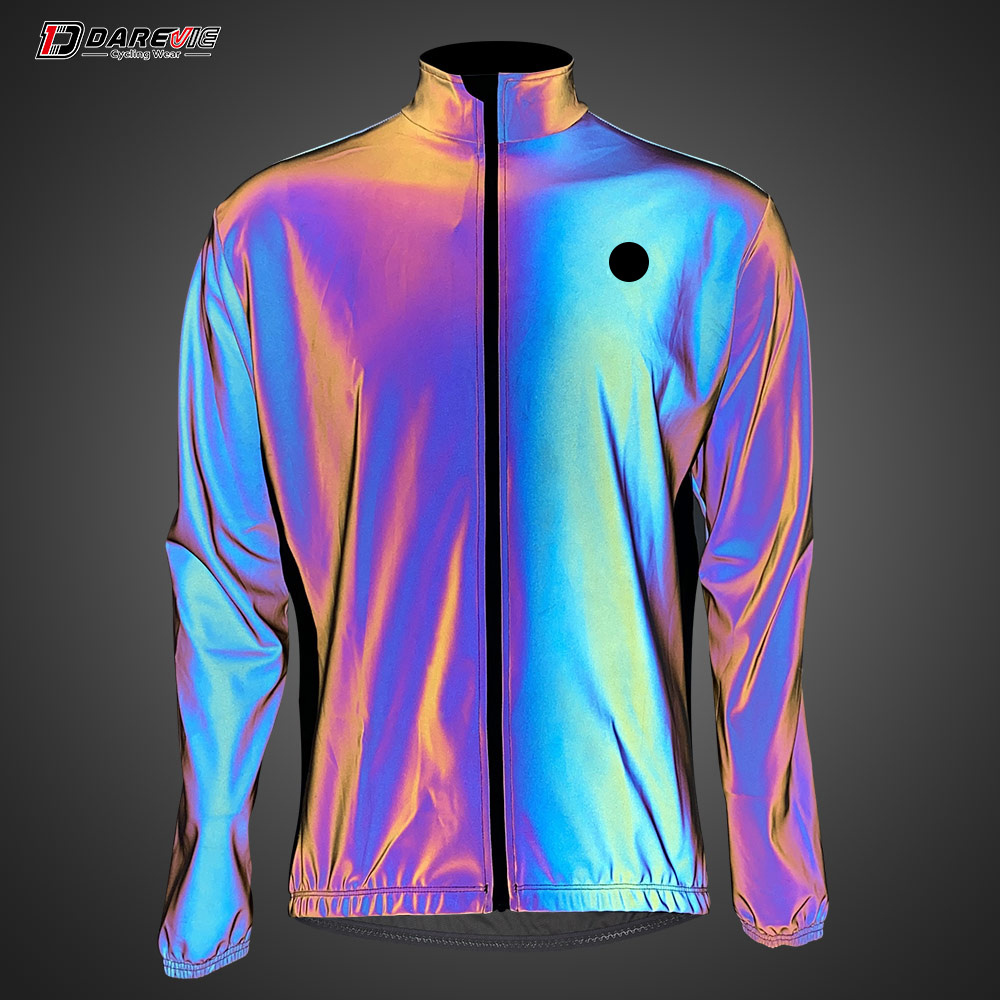 Darevie DVJ139 Rainbow jacket Cycling Wear Jacket Bicycle Racing Clothes Custom Reflective Cycling BikeJacket