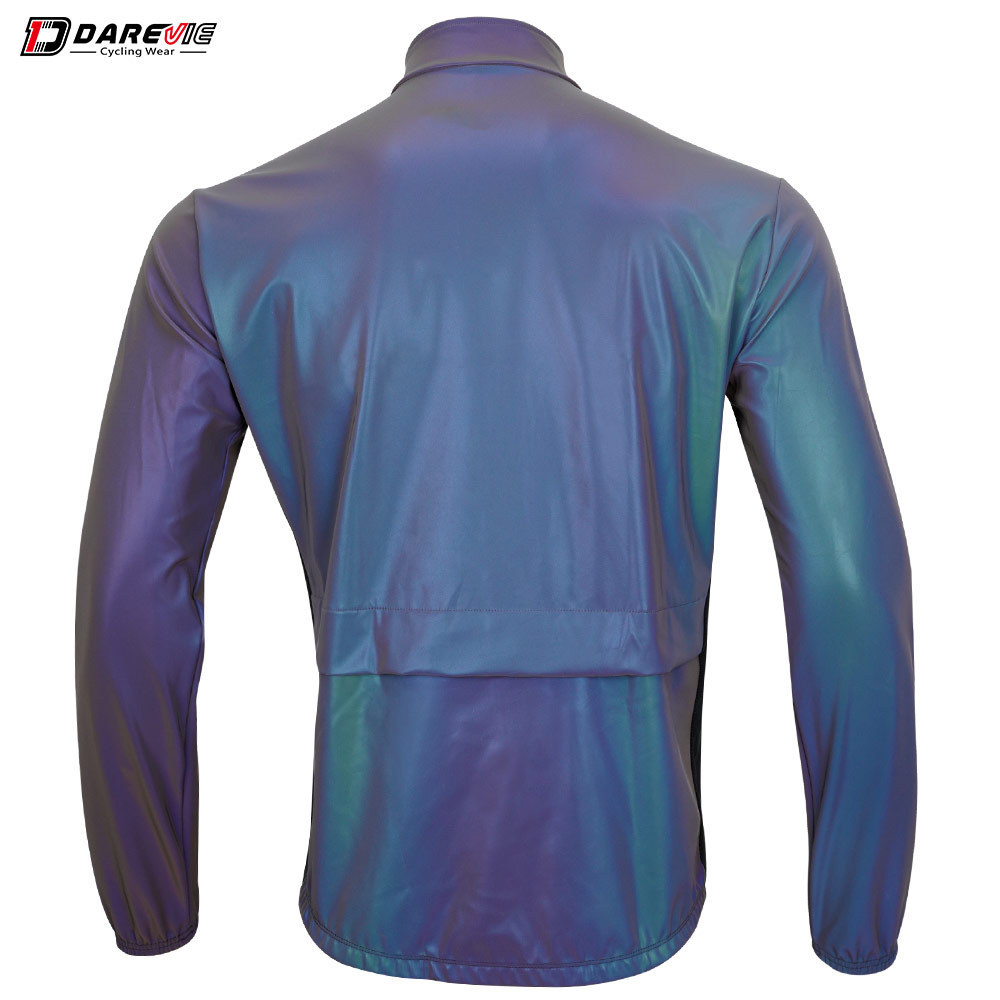 Darevie DVJ139 Rainbow jacket Cycling Wear Jacket Bicycle Racing Clothes Custom Reflective Cycling BikeJacket