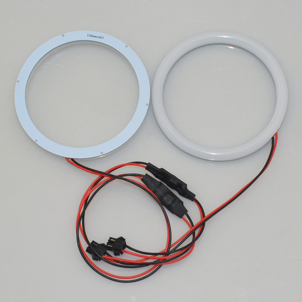 60smd 60led 12v LED Angle Eyes Rings Halo Rings led motorcycle headlight 100mm led angel eyes Halo rings Cotton Light