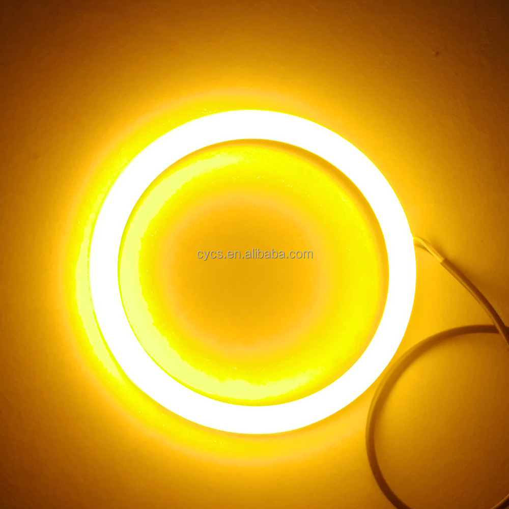 LED Cotton Angel Eyes halo rings Gentle light 106mm White Yellow dual colors Switchback cotton led angel eyes