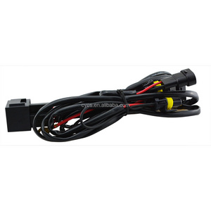 12V 80A Car Auto Xenon HID headlight fog light kit relay harness H1 H3 H7 H11 9005 9006 75W extension cable wire harness