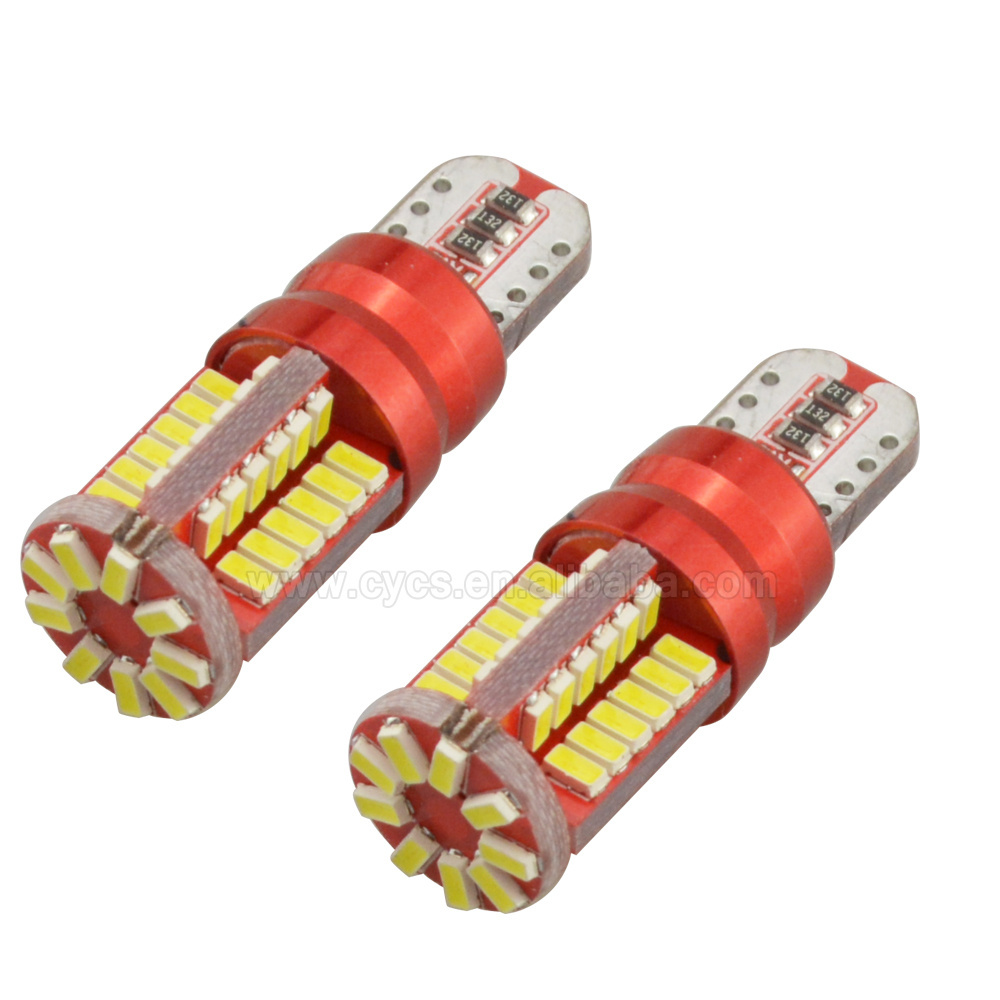 T10 car led park light bulb width interior canbus lamp 194 186 W5W T10 57smd 57led 4014 auto led wedge bulb