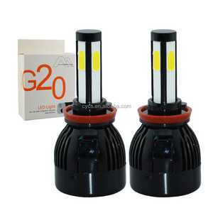 wholesales Super white 6000K 12V 24V 8000LMS 4pcs COB G20 80W led headlight H11