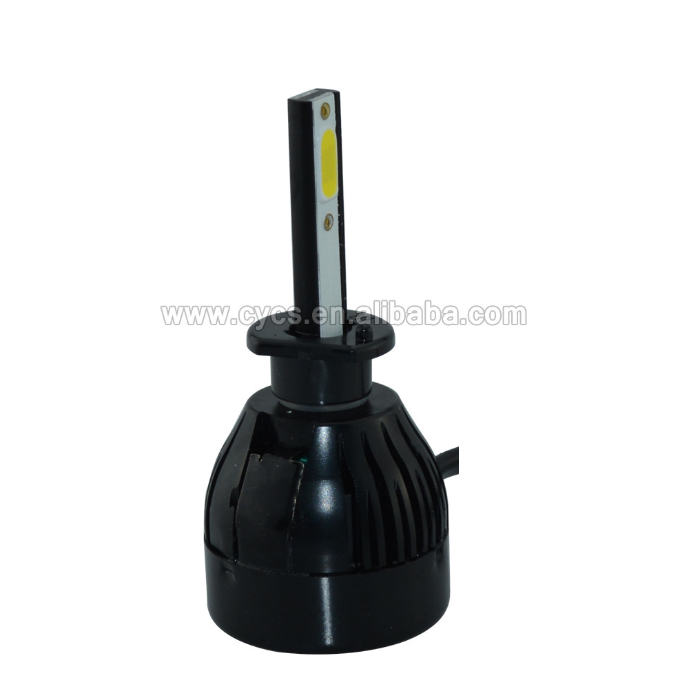 High power Super white CE 12V 24V 6000k 2sides COB 6000Lumens 60W car led fog light bulb G20 H1 led headlight