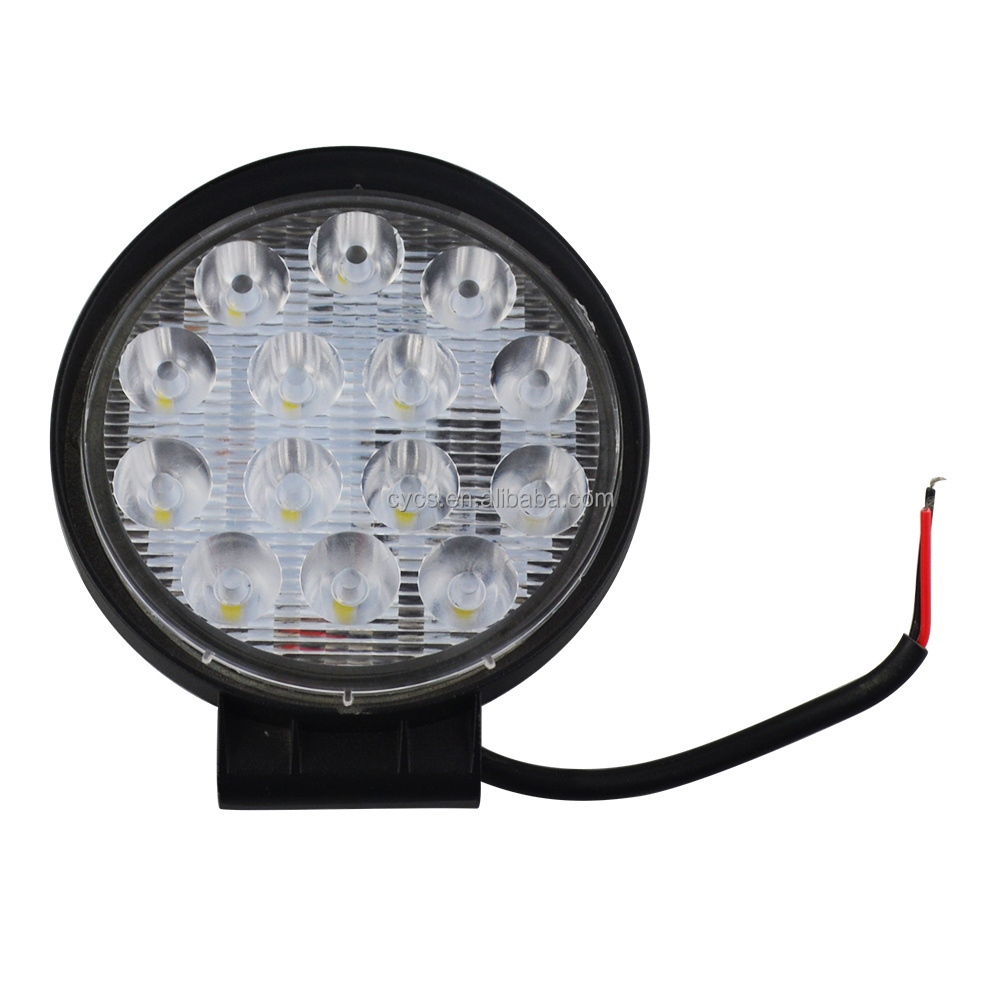 CE ROHS 14led 42W 3030 round led work led lights led work light 12v work light for truck