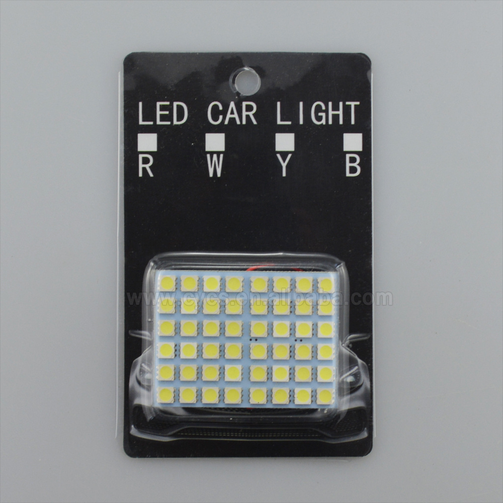 white 12V festoon 48led 5050 48SMD car led interior panel light C5W W5W T10 car roof led dome light bulb