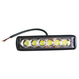 Factory direct spot 6led 6inch 18w car work light led 12v Truck Car roof mount Road Vehicle lamp Led light Driving bar 12v 24v