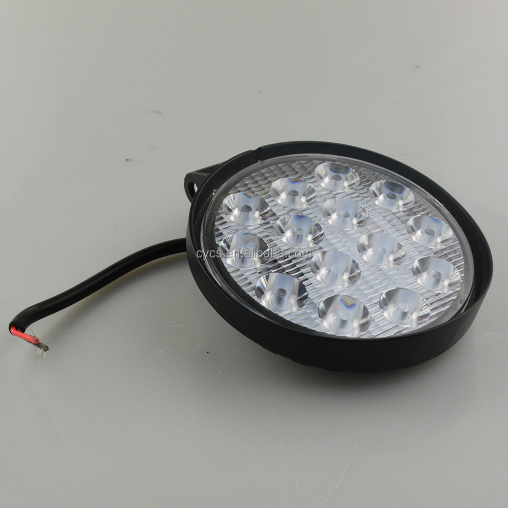 CE ROHS 14led 42W 3030 round led work led lights led work light 12v work light for truck