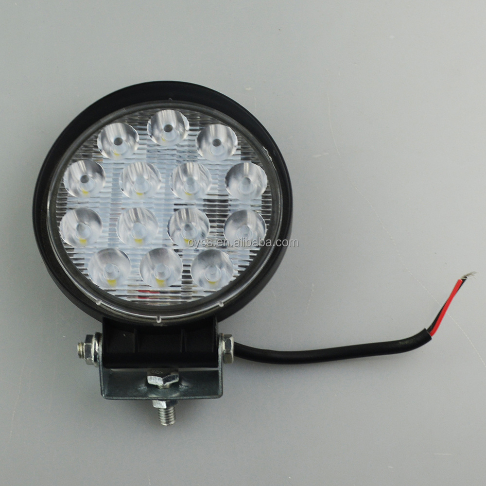 CE ROHS 14led 42W 3030 round led work led lights led work light 12v work light for truck