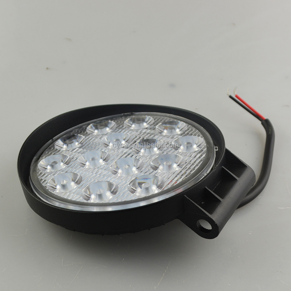 CE ROHS 14led 42W 3030 round led work led lights led work light 12v work light for truck