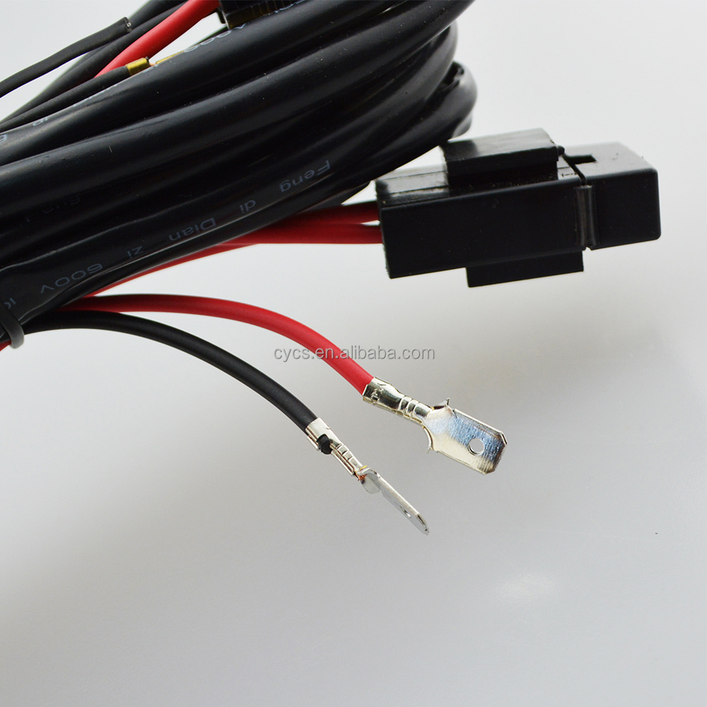 12V 80A Car Auto Xenon HID headlight fog light kit relay harness H1 H3 H7 H11 9005 9006 75W extension cable wire harness