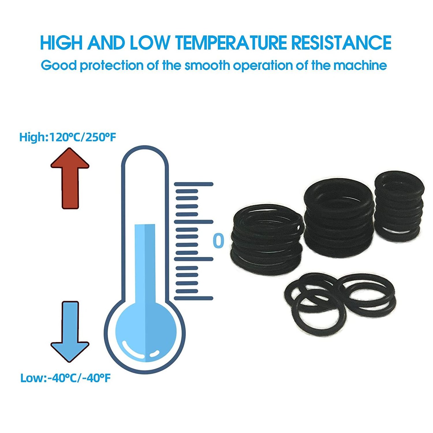 740PCS nitrile silicone rubber Assortment O-ring NBR repair kit faucet sealing valve waterproof machine oil-resistant gasket kit