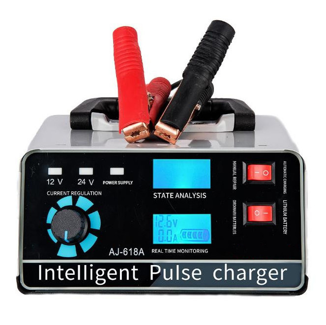 Smart Battery Charger 12V/24V Automotive Battery Charger 400W Trickle Smart Pulse Repair For Car Truck Boat Motorcycle