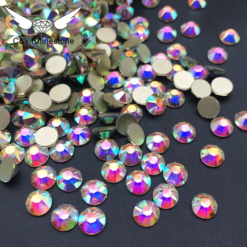 2088 Flatback Non Hot Fix Bulk Crystal Large Rhinestone Nails Flat Back Ab Rhinestones