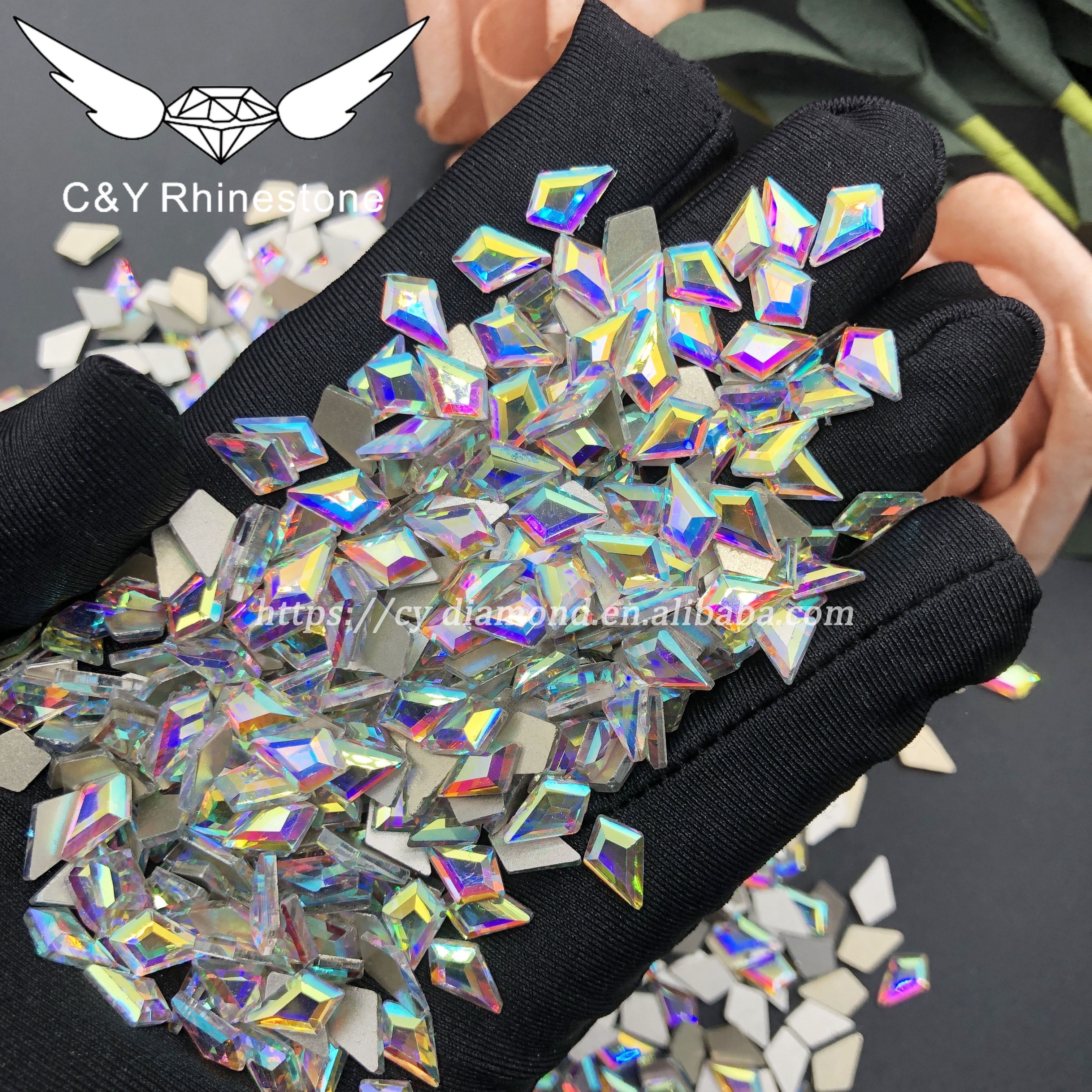 Wholesale 180 Shapes Flat Back Stone K9 Fancy Crystal AB Decoration Jewelry Clothing Rhinestone