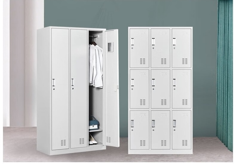 Custom Steel Office Locker Metal Locker Cabinet 6/9/12 Door Clothes Storage Wardrobe Locker for gym scool employee