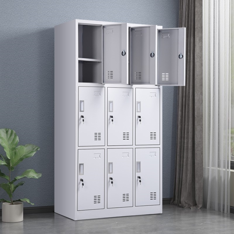 Custom Steel Office Locker Metal Locker Cabinet 6/9/12 Door Clothes Storage Wardrobe Locker for gym scool employee