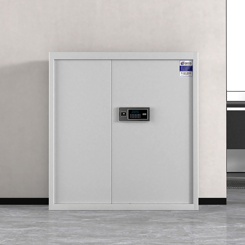 Small Electronic Fingerprint Lock Steel Safe File Storage Cabinet for Office Schools Use Metal Confidential Cabinets