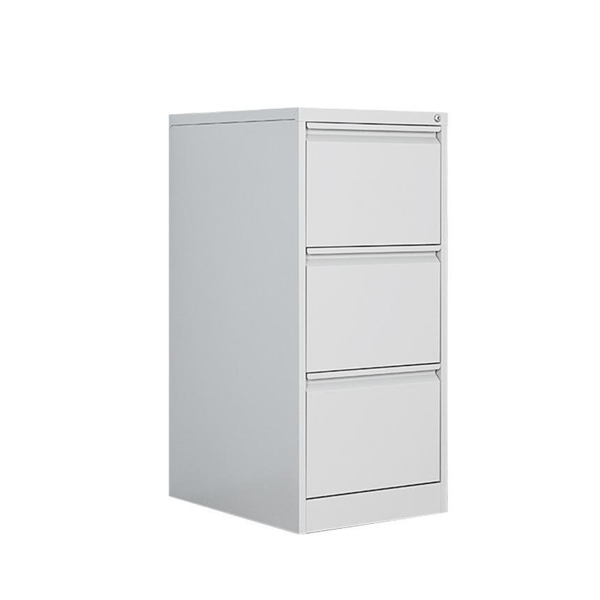 Large Capacity Steel Filing Cabinet with 3 Drawers Office Furniture Metal File Organizer