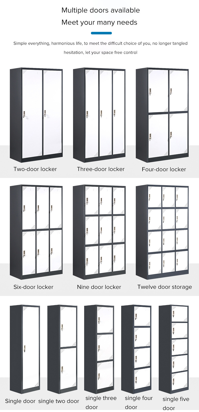 Changing Room Storage Metal Wardrobe Clothes Locker Cabinet And Steel Locker Manufacturer