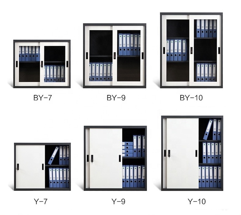 Top-Ranked Modern Steel File Cabinet with Lock with Adjustable Bookshelf Glass Display Case Storage for Home Hotel Office Use