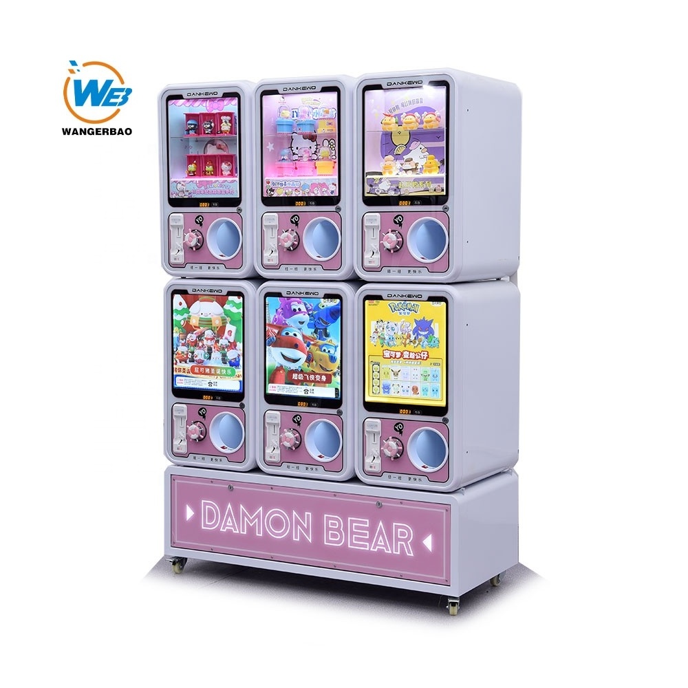 Factory Wholesale Mini Twisted Egg Empty Gashapon Capsule Coin Operated Toys Vending Machine Custom Gacha Gashapon Machine