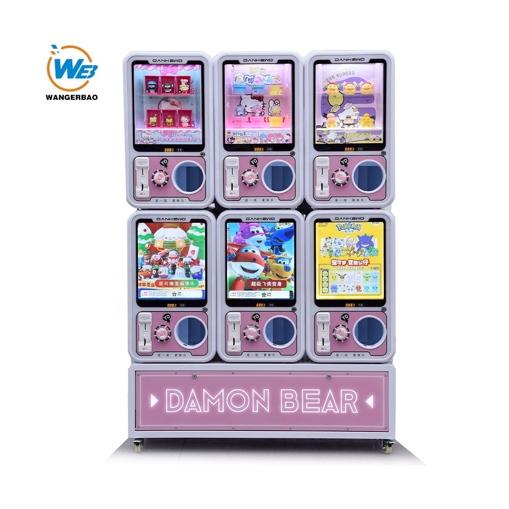 Factory Wholesale Mini Twisted Egg Empty Gashapon Capsule Coin Operated Toys Vending Machine Custom Gacha Gashapon Machine