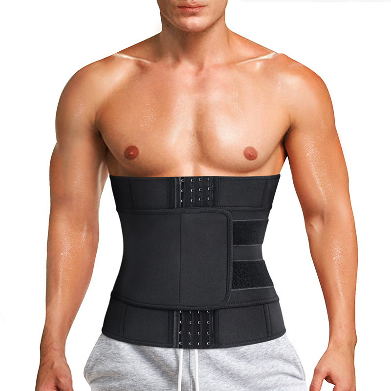 custom fajas para hombres sauna effect waist trimmer slimming sweat suana neoprene waist trainers with personal logo