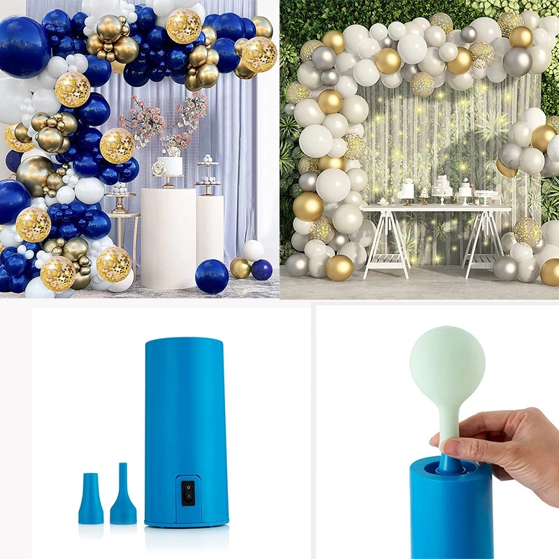 Electric Balloon Air Pump Inflator Nozzle Globos Machine Air Balloon Blower for Party Balloon Arch Column Stand Inflatable