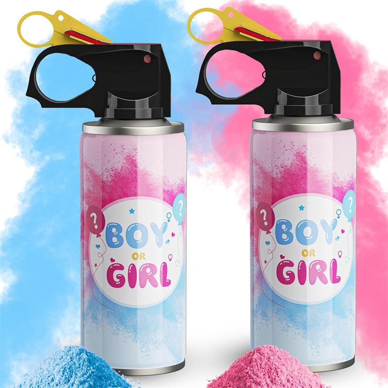 Wholesale 300g  Fireworks Party Gender Reveal Supplies Smoke Cannon Powder Smoke Spray Powder Baster Boys Girls