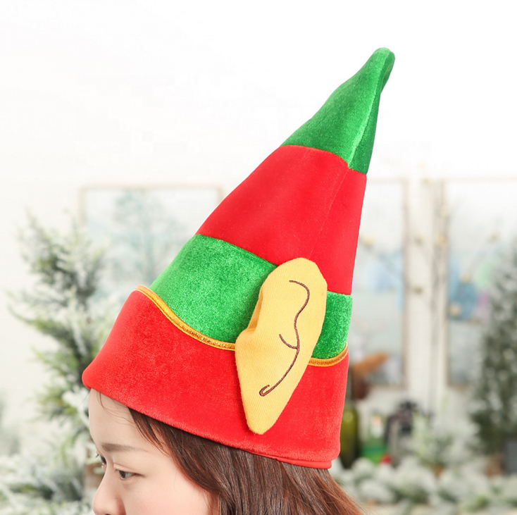 New Christmas decorations christmas elf hat child adult christmas hat creative cartoon hat