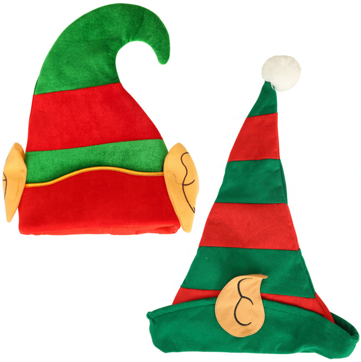 New Christmas decorations christmas elf hat child adult christmas hat creative cartoon hat