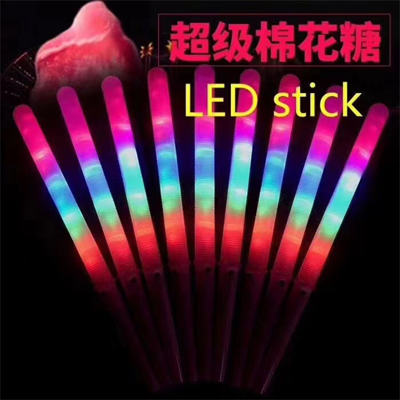 Led Luminous Sticks Party Rave Foam Glow Stick Rgb Fluorescent Dark Light for Bar Wedding Birthday Festival Supplies Accessories