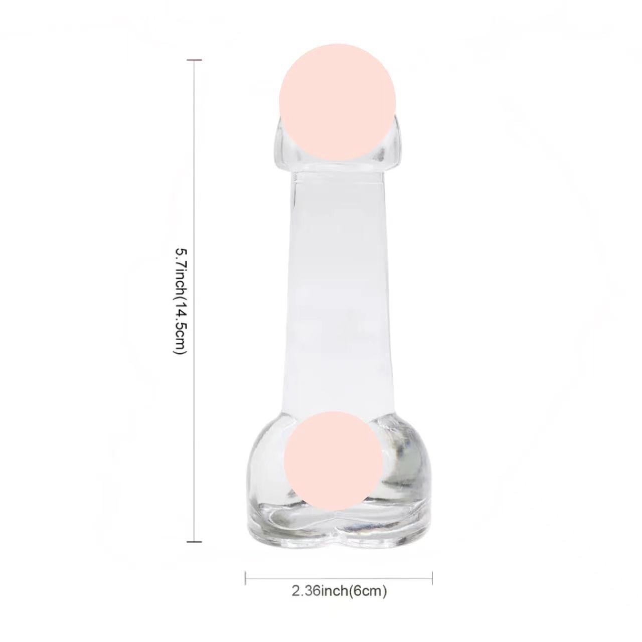 Hen Party Creative Design Funny Penis Shot Glasses Cocktail Wine Glass Bachelor party props Night Show Penis Shape Glass Cup